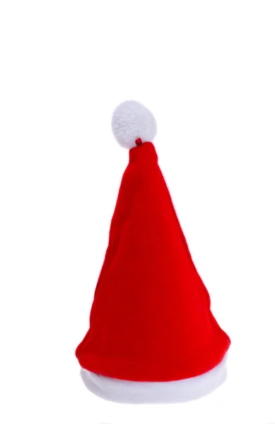 Sombrero Santa Claus Aislado Sobre Fondo Blanco —  Fotos de Stock