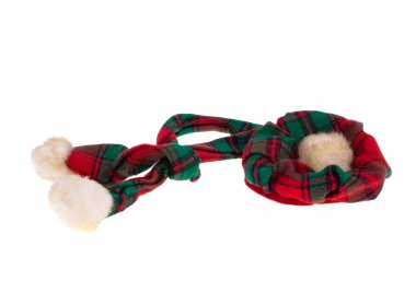 Beyaz arkaplanda izole edilmiş İskoç şapkası 