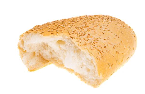 Pane Bianco Isolato Sfondo Bianco — Foto Stock