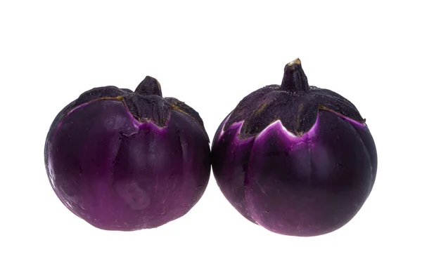 Aubergine Isoliert Auf Weißem Hintergrund — Stockfoto