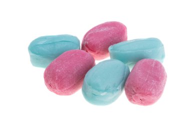 Beyaz arkaplanda izole edilmiş şekerleme 