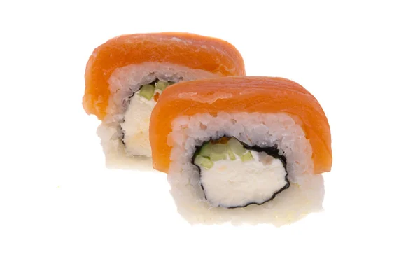 Sushi Elszigetelt Fehér Háttér — Stock Fotó