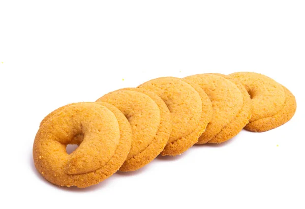 Biscuit Cookie Isolated White Background — Stock Photo, Image