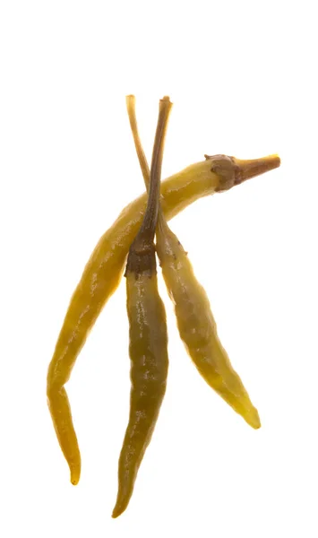 Eingelegte Paprika Isoliert Auf Weißem Hintergrund — Stockfoto