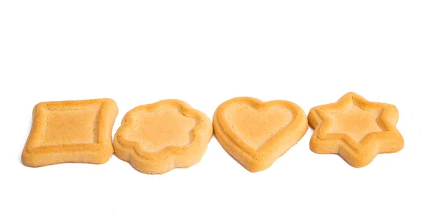 Печиво Маслом Печива Ізольоване Білому Тлі — стокове фото