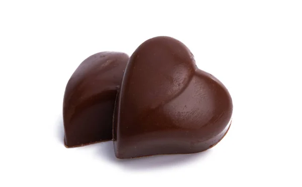 Chocolade Snoep Geïsoleerd Witte Achtergrond — Stockfoto