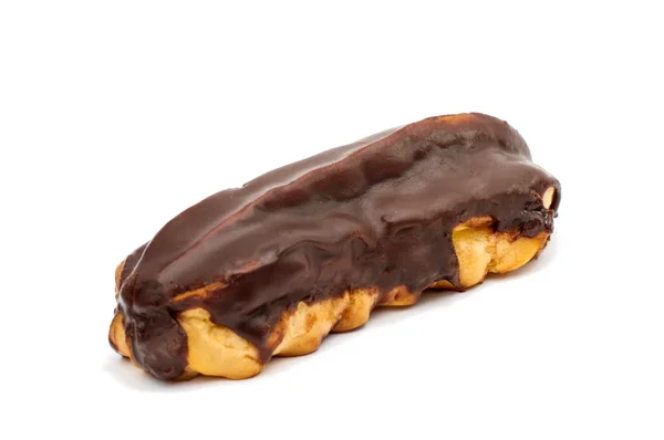 Éclair cake met chocolade — Stockfoto