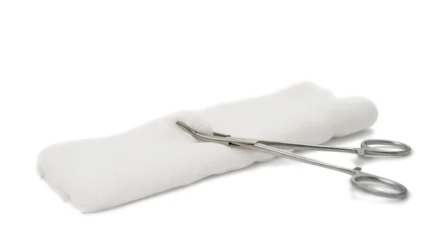 A surgical instrument with a bandage — Stock Photo, Image