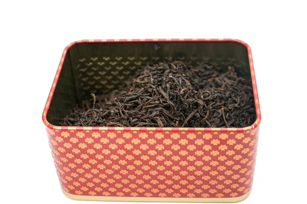 Dry tea in a box — Stock Photo, Image