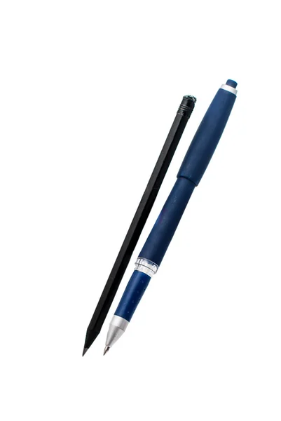 Pencil and pen  isolated — Stock Photo, Image