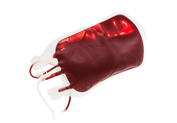 Bolsa de sangre y plasma — Foto de Stock