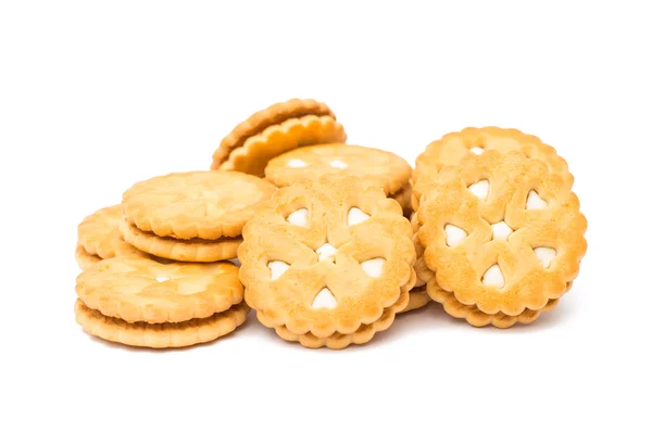 Biscoitos com creme — Fotografia de Stock