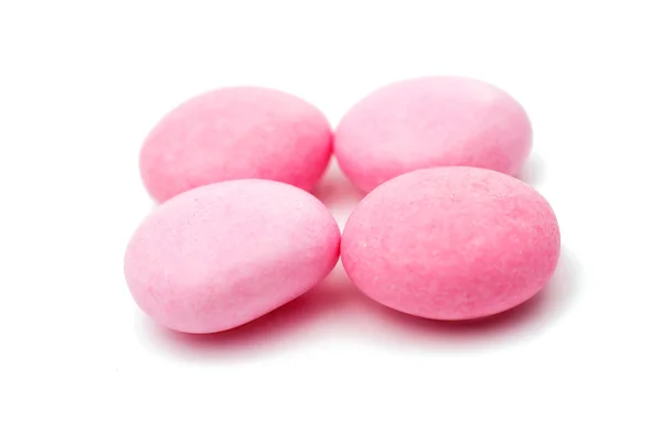 Pink dragee close-up — Stock Photo, Image