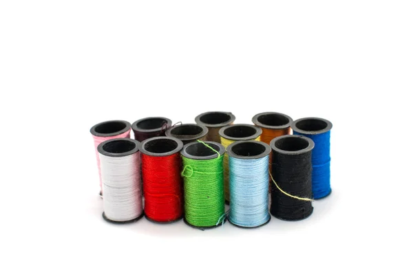 着色された刺繍糸 — ストック写真