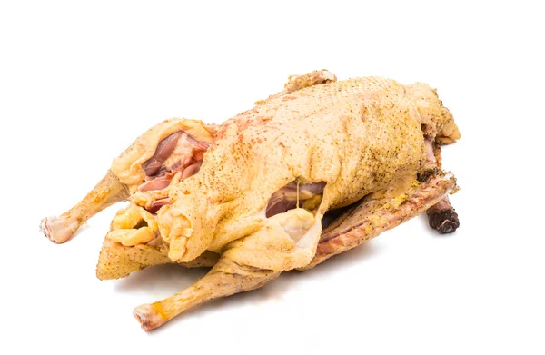 Fresh carcass of a goose — Stock Photo, Image