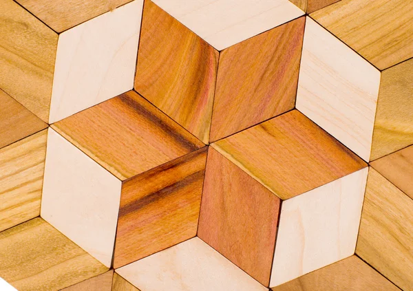 Wooden mosaic — Stock Photo, Image