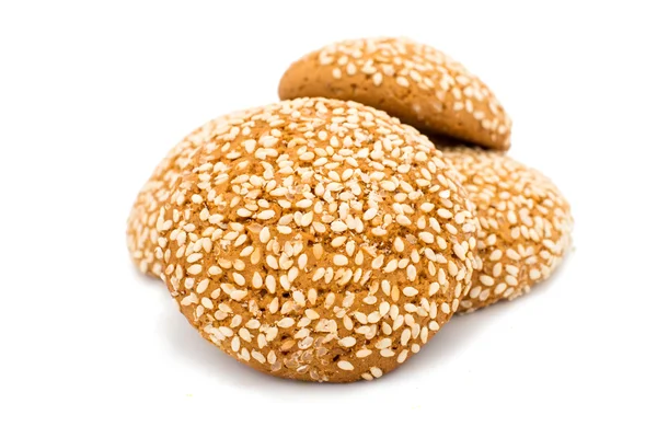 Biscoitos de aveia com sementes de gergelim — Fotografia de Stock