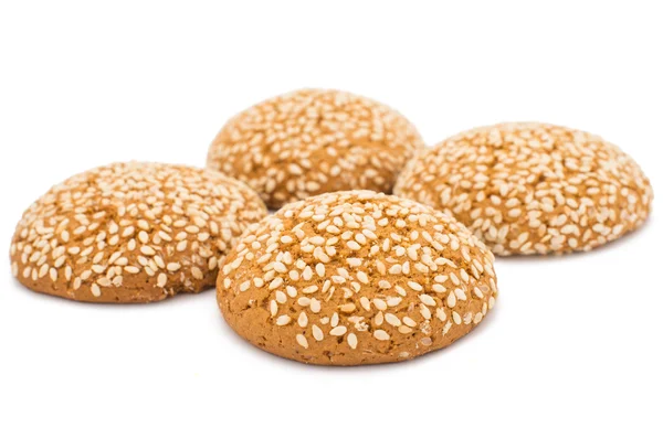 Oatmeal cookies with sesame seeds — Stock Photo, Image