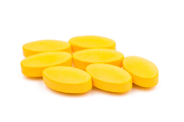 Gelbe Pillen — Stockfoto