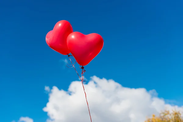 Valentine srdce balónky — Stock fotografie