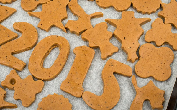 Masa de pan de jengibre para galletas de Navidad — Foto de Stock