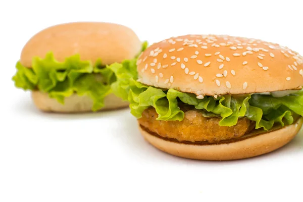 Grote hamburgers — Stockfoto