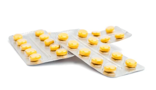 Yellow pills — Stock Photo, Image