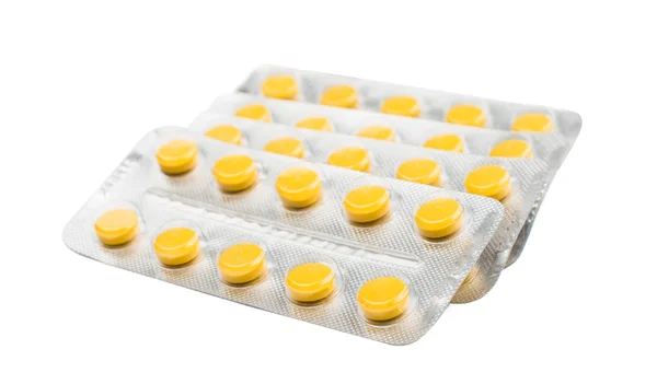Pillole gialle — Foto Stock