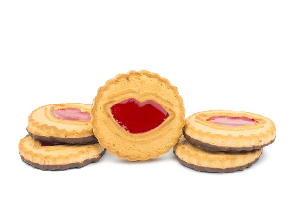 Biscuits with jelly — Stock Photo, Image