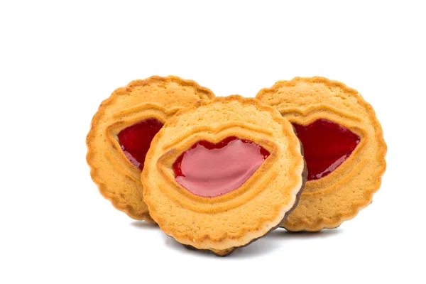 Biscuits with jelly — Stock Photo, Image