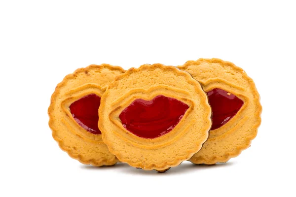 Biscuits with jelly — Stock Photo, Image