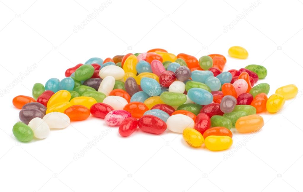 Colorful jelly bean candy sweets