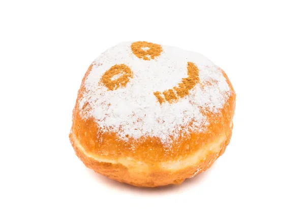 Donuts içinde toz şeker — Stok fotoğraf