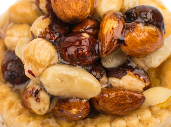 Caramelized nuts cupcake — Stock Photo, Image