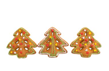 gingerbread Noel ağaçları