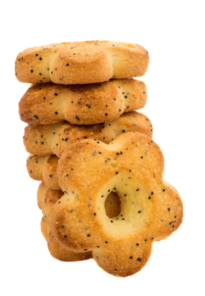 Cookies with a poppy — Stock Photo, Image