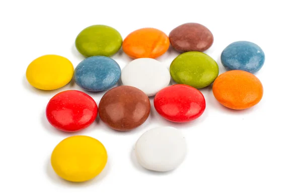 Chocolate colored buttons — Stock Photo, Image