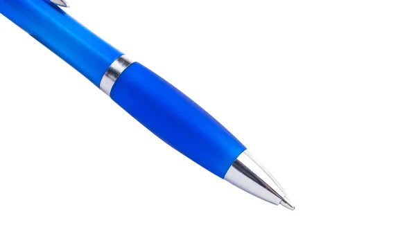 Blauer Stift aus nächster Nähe — Stockfoto
