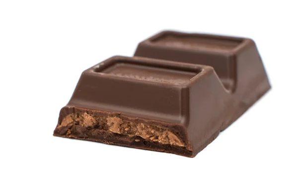 Piece of black chocolate — Stock Photo, Image