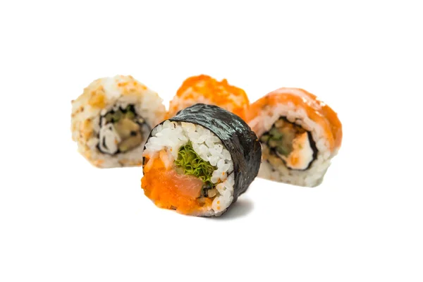 Sushi pieces isolated — Stock Photo, Image