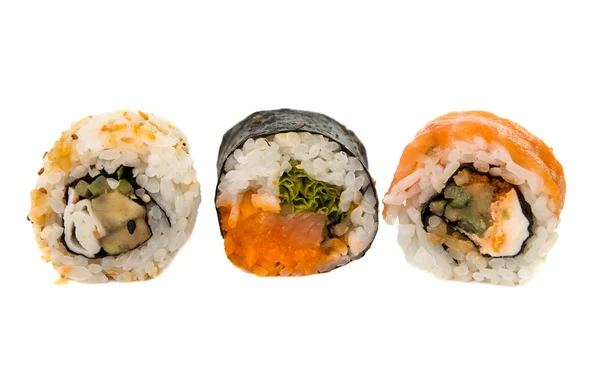 Sushi pieces isolated — Stock Photo, Image