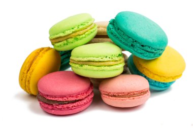Renkli ve lezzetli Fransız Macarons 