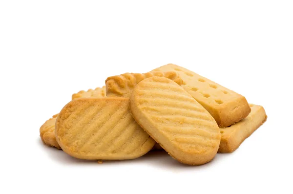 Tereyağlı kurabiye izole — Stok fotoğraf