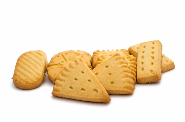 Galletas de mantequilla aisladas — Foto de Stock