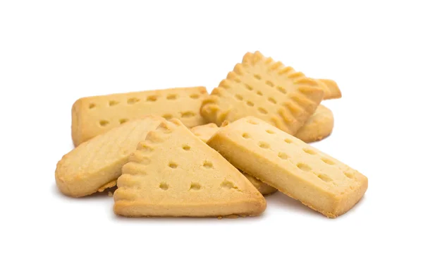 Butter cookies isolated — Stock Photo, Image