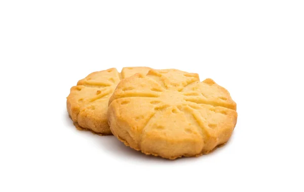 孤立的黄油饼干 — 图库照片