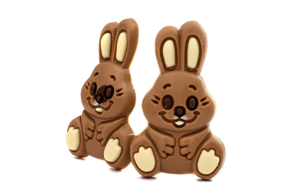 Påsk choklad kaniner — Stockfoto
