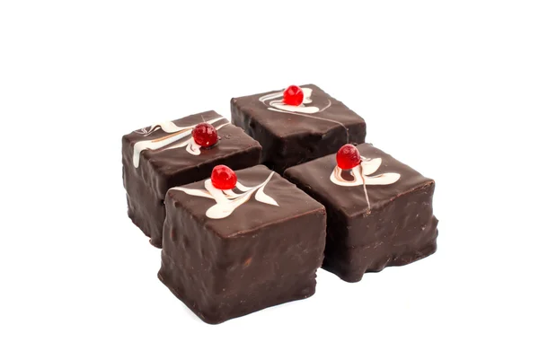 Bolos deliciosos de chocolate — Fotografia de Stock