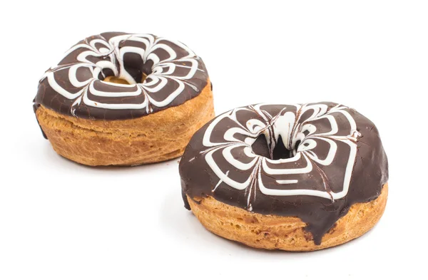 Donuts em esmalte de chocolate — Fotografia de Stock