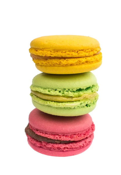 Färgglad och god franska Macarons — Stockfoto